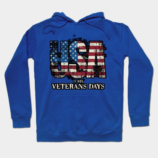 Veterans Day Hoodie by Ridzdesign